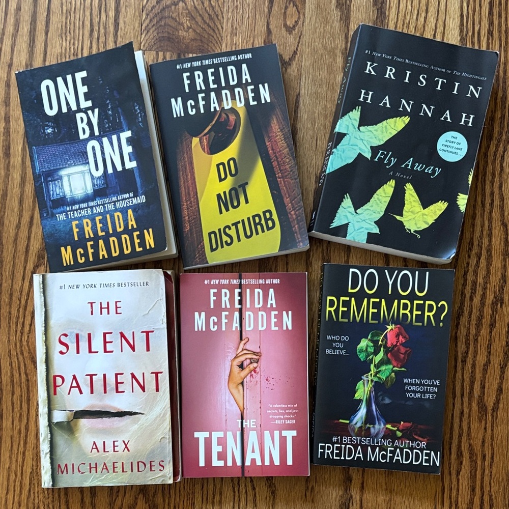Freida McFadden, Alex Michaelides and Kristin Hannah Book Collection